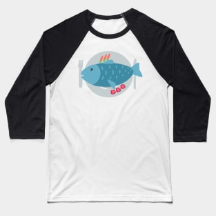 Fish Food Baseball T-Shirt